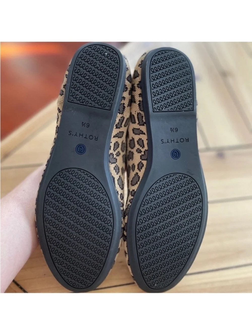 Rothy's The Loafer Little Cat Textile Flats Comfort Shoes Womens US 6.5.